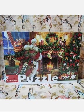 PUZZLE 1000 Pieces Seesaw Brand Santa Clause Christmas 18.9" x 28.8" Sealed NEW
